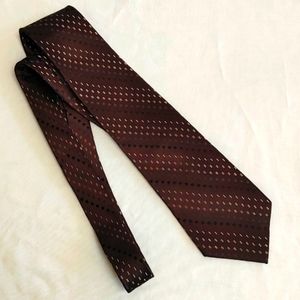 Covington silk tie - brown